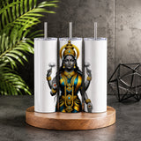 Goddess Lakshmi 20oz Skinny Tumbler – Hindu Deity Wealth & Prosperity Drinkware