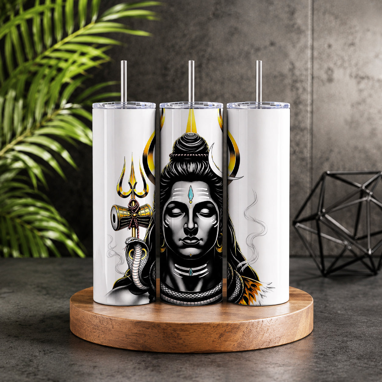 Lord Shiva 20oz Skinny Tumbler – Shiv Ji Hindu Deity Spiritual Drinkware