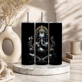 Lord Ganesha 20oz Skinny Tumbler – Hindu Deity Wisdom & Prosperity Drinkware