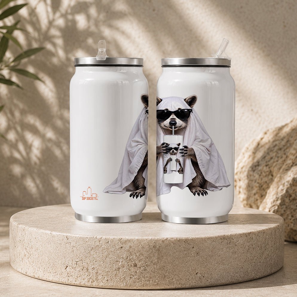 Ghost Raccoon Swag Halloween Tumbler - Sip Society USA LLC