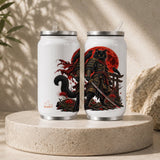 Gothic Samurai Cat Blood Moon Warrior Tumbler - Sip Society USA LLC