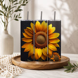 Sunflower Panorama Stainless‑Steel Tumbler — Sip Society USA