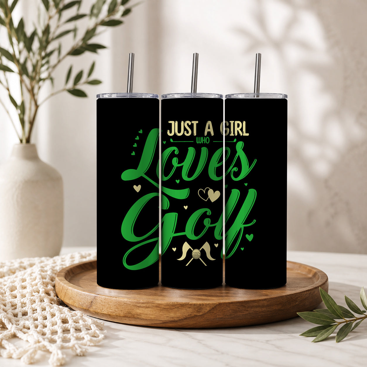 Just A Girl Who Loves Golf Tumbler