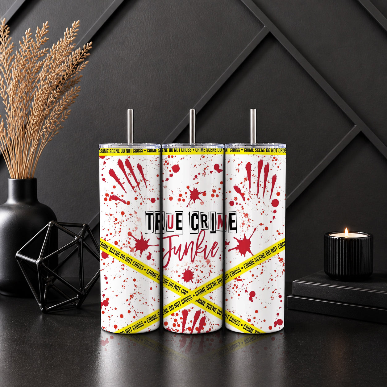 True Crime Junkie Tumbler — Sip Society USA