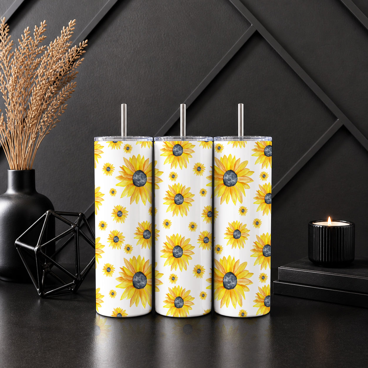 Sunflower Bloom Tumbler — Sip Society USA
