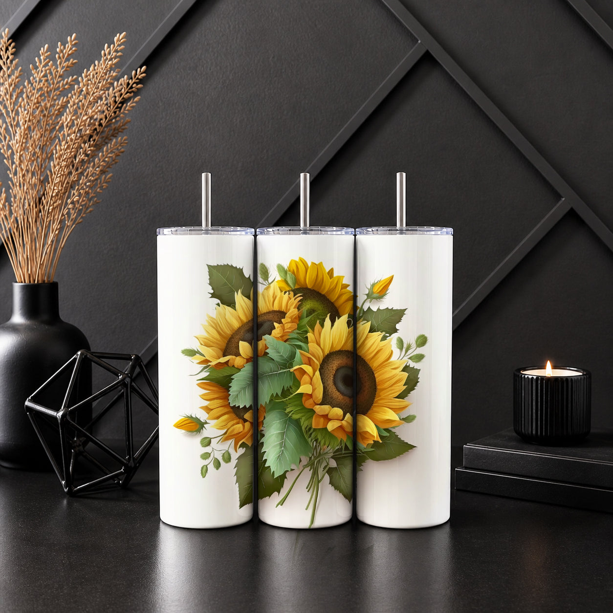 Sunflower Bouquet Tumbler — Sip Society USA