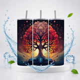 Tree of Life Panorama Stainless‑Steel Tumbler — Sip Society USA