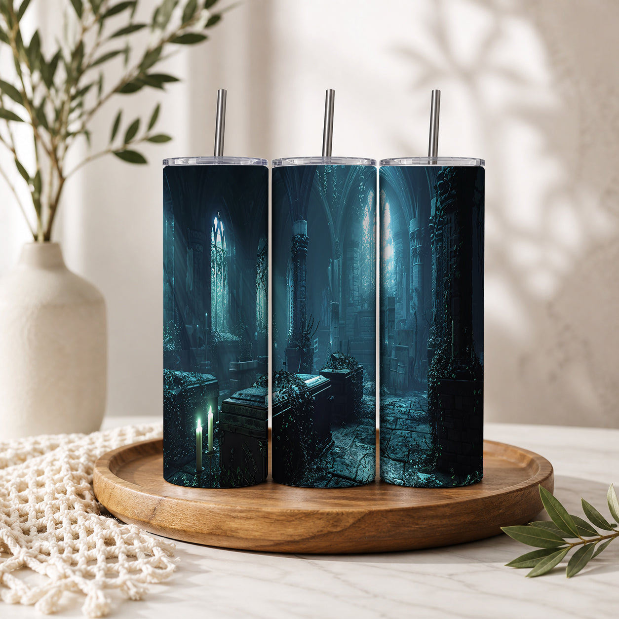 Gothic Cathedral Crypt Tumbler